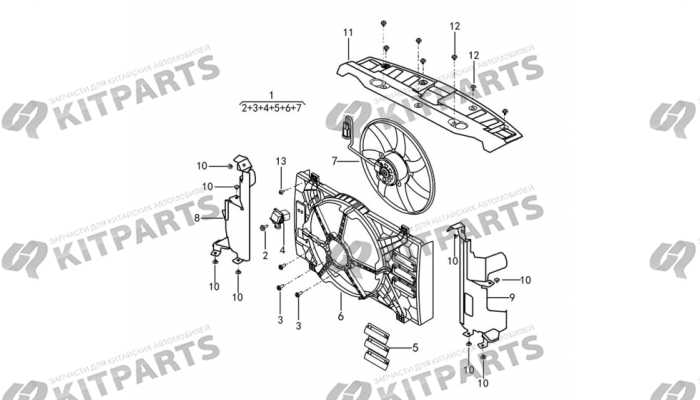 Вентилятор радиатора охлаждения двигателя Dong Feng AX7