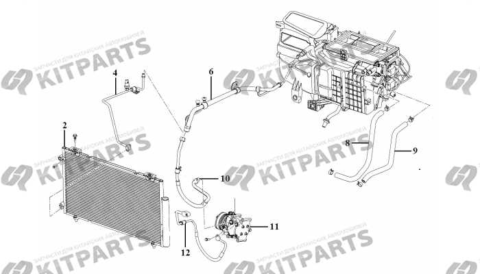 Трубки кондиционера, компрессор Lifan X70