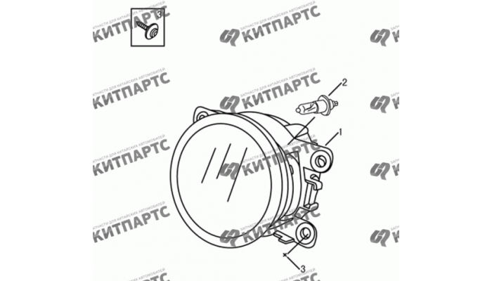 Фара противотуманная Dong Feng H30 Cross